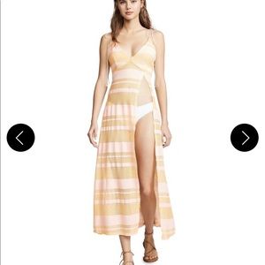 For Love & Lemons Steph Coverup Maxi Dress Small